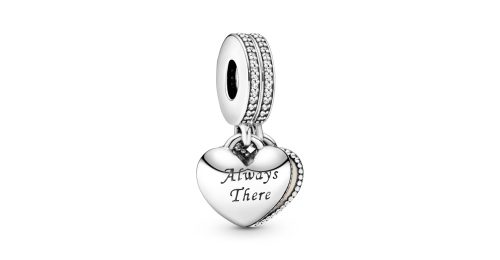 Always There Heart Dangle Charm 1 DWIMAGE 791950CZ RGB