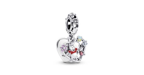 Disney Winnie the Pooh & Piglet Double Dangle Charm 1 DWIMAGE 792214C01 RGB
