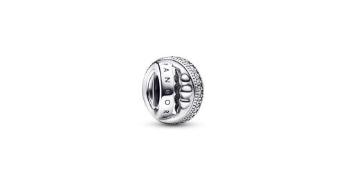Pandora Moments Logo Pavé & Beads Charm 1 DWIMAGE 792317C01 RGB