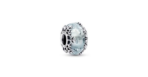 Winter Blue Snowflake Murano Charm 1 DWIMAGE 792377C00 RGB