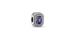 Blue Sparkling Leveled Rectangular Charm 2 DWIMAGE 792385C01 RGB