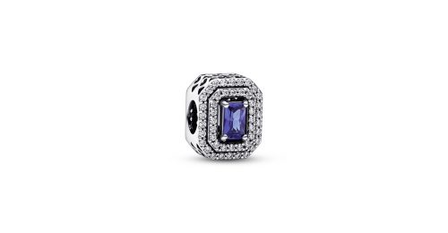 Blue Sparkling Leveled Rectangular Charm 1 DWIMAGE 792385C01 RGB