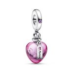 Love Potion Murano Glass Heart Dangle Charm