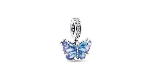 Blue Murano Glass Butterfly Dangle Charm 1 DWIMAGE 792698C01 RGB
