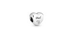 Dad Heart Charm 2 DWIMAGE 796458CZ RGB