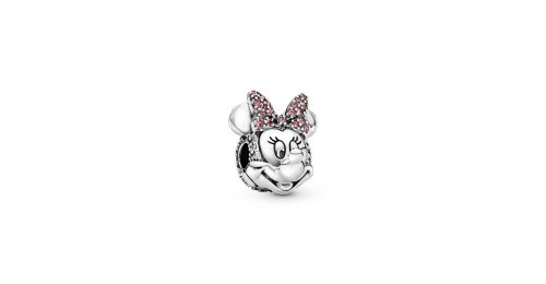 Disney Minnie Mouse Pink Pavé Bow Clip Charm 1 DWIMAGE 797496CZS RGB