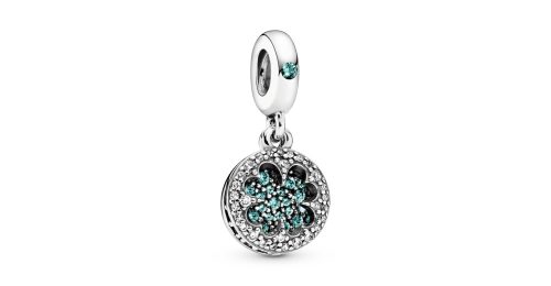 Lucky Four Leaf Clover Dangle Charm 1 DWIMAGE 797906NRGMX RGB