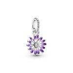Purple Daisy Dangle Charm