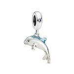 Shimmering Dolphin Dangle Charm