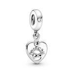 Friends Forever Heart Dangle Charm
