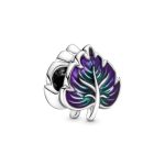 Purple & Green Leaf Charm