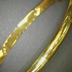 14k Gold Baby Polished Bangle