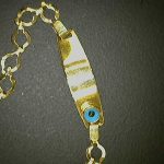 14K Gold Evil Eye Baby Bracelet