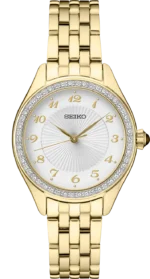 Crystals SS GP Quartz White Dial SUR394