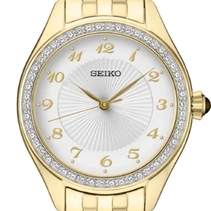 Crystals SS GP Quartz White Dial SUR394