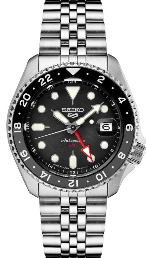 Seiko 5 Sports SS Automatic GMT Black Dial SSK001