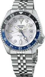 Seiko 5 Sports SS Automatic GMT Silver Dial SSK033