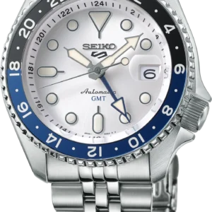Seiko 5 Sports SS Automatic GMT Silver Dial SSK033