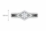 Kite-Shaped Halo Floral - Image 2