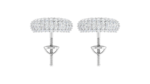 Classic Double Halo Diamond Studs Earring - Image 6
