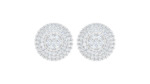 Classic Double Halo Diamond Studs Earring - Image 5