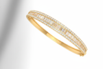 Triple Row Tapered Baguette