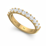 Scalloped-Prong Half-Eternity - Image 3