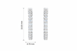 Oval Floating Hoop Earring - Image 2