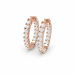 Elevated Daily Sparkle Hoop Earring - Image 4