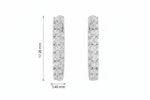Elevated Daily Sparkle Hoop Earring - Image 2
