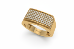 Sleek Tapered Shank with Grid-Pattern