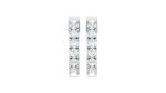 Classic Diamond Bar Hoop Earring - Image 5
