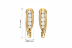 Elegant Twisted Arch Studs Earring - Image 2
