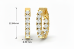 Modern Stacking Hoop Earring - Image 2