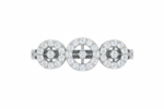 Three-Stone Round Halo - Image 5