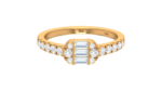 Linear Triple Stone Art Deco - Image 6