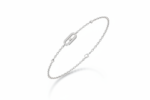 Delicate Oval Motif Floating Diamond - Image 4