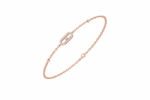 Delicate Oval Motif Floating Diamond - Image 3