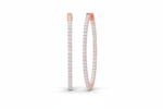 Large Eternity Hoop Earring