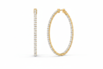 Large Eternity Hoop Earring - Image 4