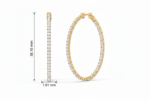 Large Eternity Hoop Earring - Image 2