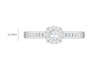 Halo Channel-Set Diamond - Image 2
