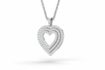 Three-Tier Diamond Heart