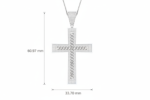 Iced Out Cuban Link Cross - Image 2