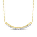 LADIES PENDANT 0.25CT ROUND DIAMOND 10K YELLOW GOLD