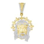 MEN'S CHARM 0.50CT ROUND DIAMOND 10K YELLOW GOLD