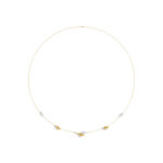 Luxury 10K Yellow Gold Ladies Necklace With Sparkling Round Diamonds. A Refined And Elegant 0.33 Ct Jewelry Piece For Her.