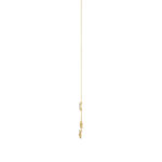 Luxury 10K Yellow Gold Ladies Necklace With Sparkling Round Diamonds. A Refined And Elegant 0.33 Ct Jewelry Piece For Her. - Image 2
