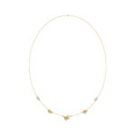 Luxury 10K Yellow Gold Ladies Necklace With Sparkling Round Diamonds. A Refined And Elegant 0.33 Ct Jewelry Piece For Her. - Image 3