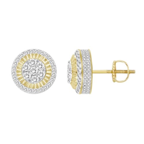 EARRINGS 0.25CT ROUND DIAMOND 10K YELLOW GOLD 1 206806Y